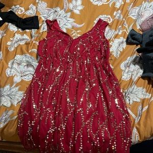 Womens reversible knee length dress